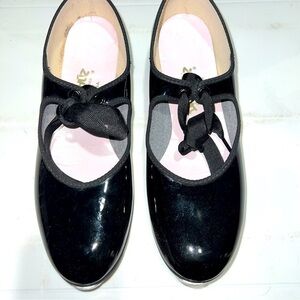 Danshuz Girls Patent Leather Tap Dance Shoes Girls 7.5
